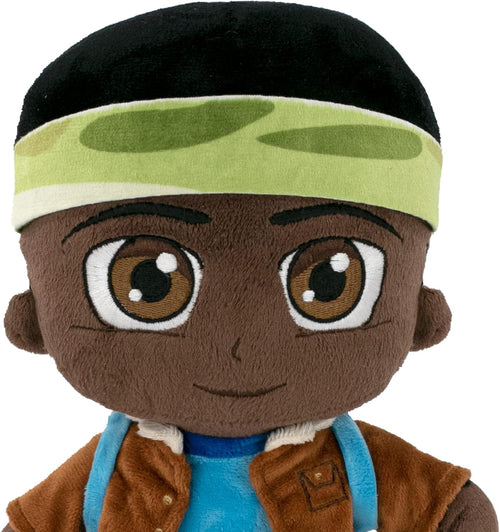 Étiquette licence officielle Stranger Things cousue sur la peluche Lucas