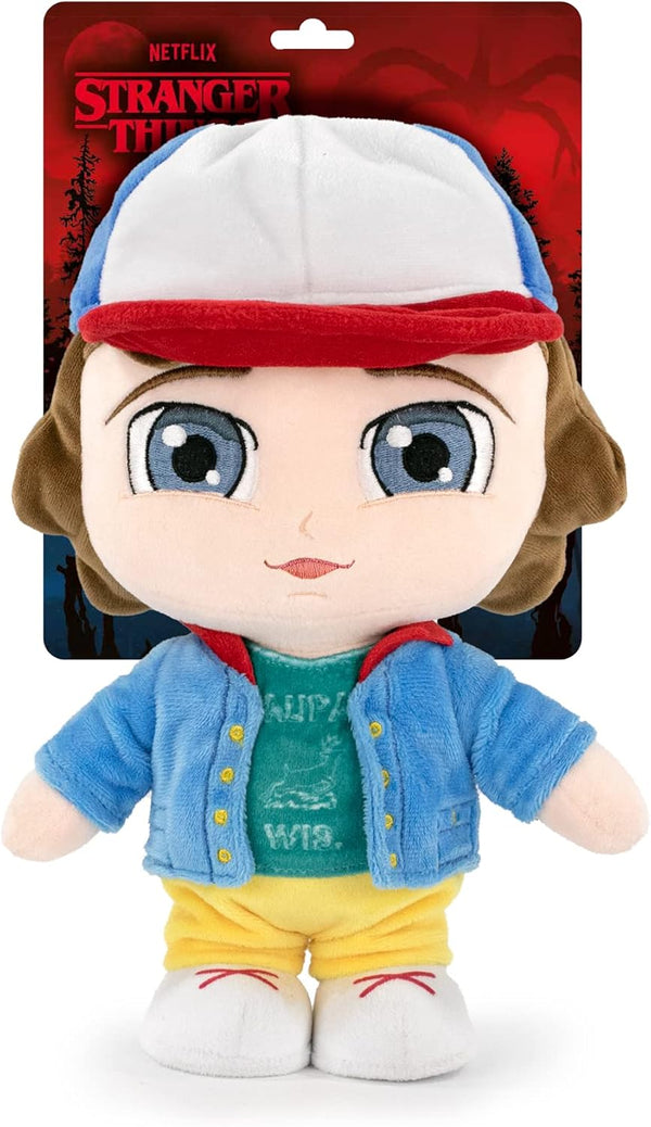 Peluche Dustin Stranger Things 26 cm debout, multicolore, vue d’ensemble