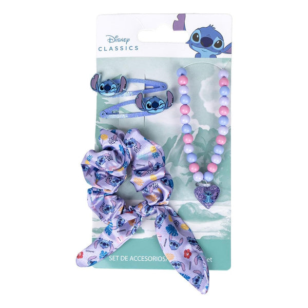 Set beauté Stitch enfant violet, accessoires cheveux et style Disney