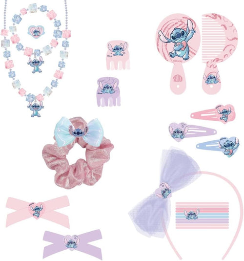 Bandeau, collier, bracelet et bague Stitch coordonnés pour enfant