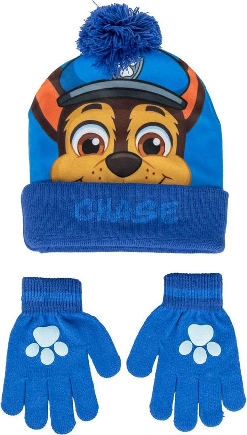 Ensemble bonnet et tour de cou Pat' Patrouille multicolore avec Chase Marshall et Skye