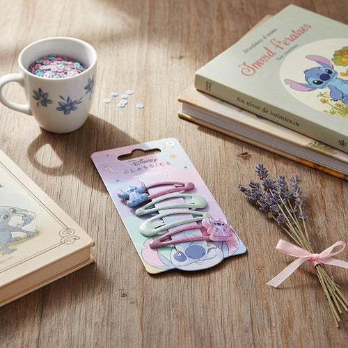 Barrette Stitch vue de profil mettant en avant la forme du clip en plastique