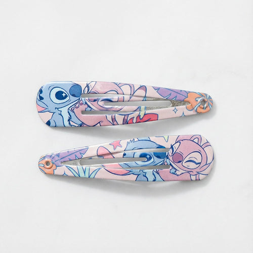 Ensemble de six barrettes cheveux Stitch, styles assortis pour fille