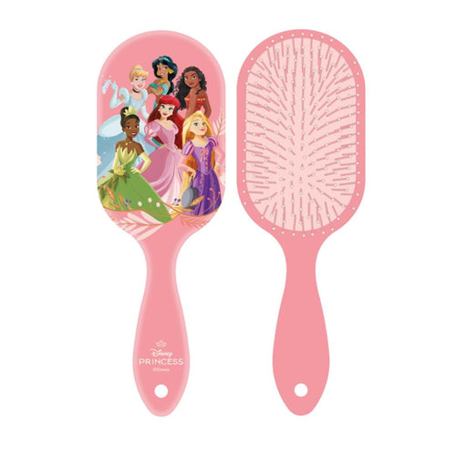 Brosse à cheveux démêlante Disney Princess rose avec motif Princesses