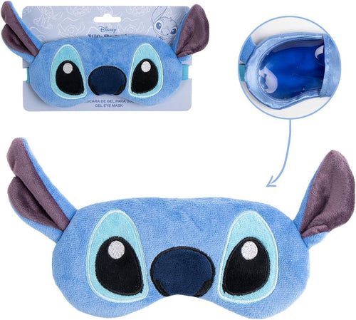 Masque en gel Stitch Disney posé à plat montrant le design complet pour les yeux