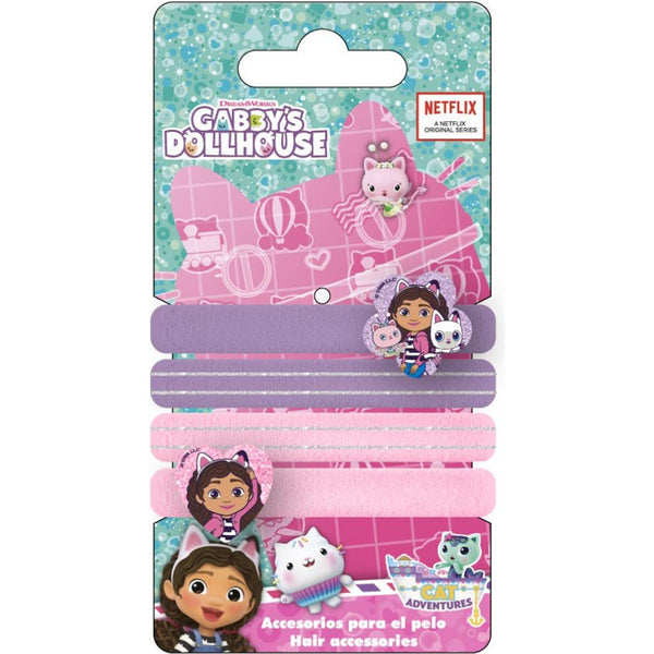 Lot de chouchous Gabby et la Maison Magique tons lilas et roses