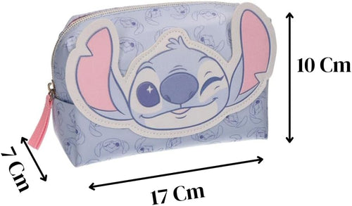 Trousse Stitch imperméable vue de côté, volume et soufflet de rangement