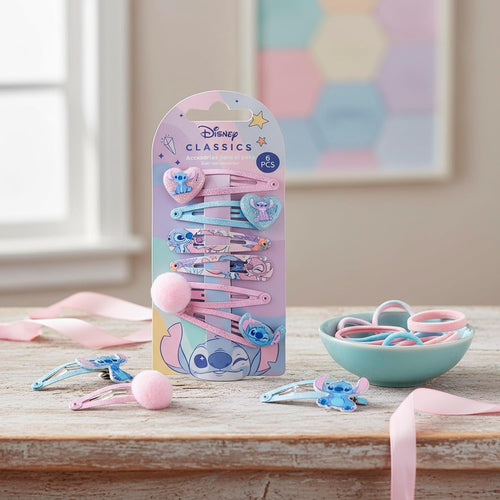 Vue de dos des pinces à cheveux montrant la barrette métallique et la fermeture snap