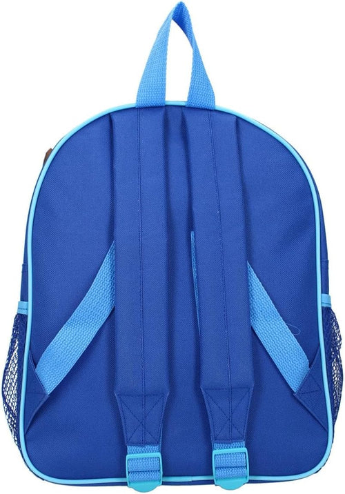 Détail de la fermeture éclair du sac à dos Paw Patrol Chase et de la finition du tissu