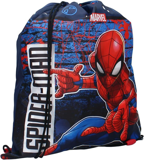 Sac de sport enfant bleu marine avec grand motif Spider-Man Beyond Amazing sur le devant