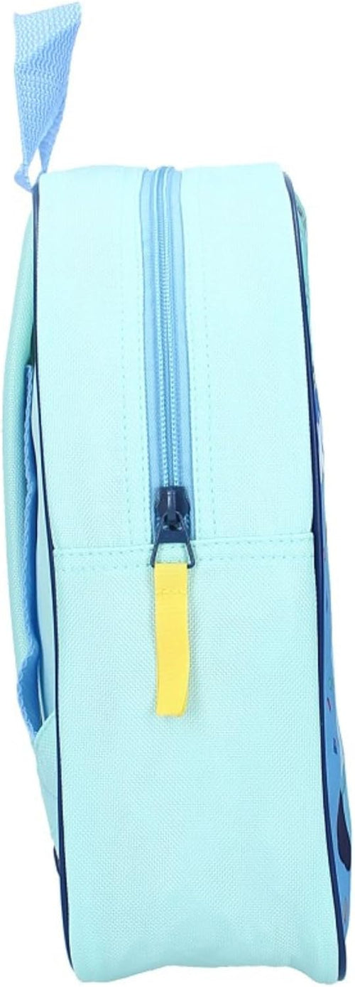 Vue de dos du sac à dos Bluey avec bretelles réglables pour enfant