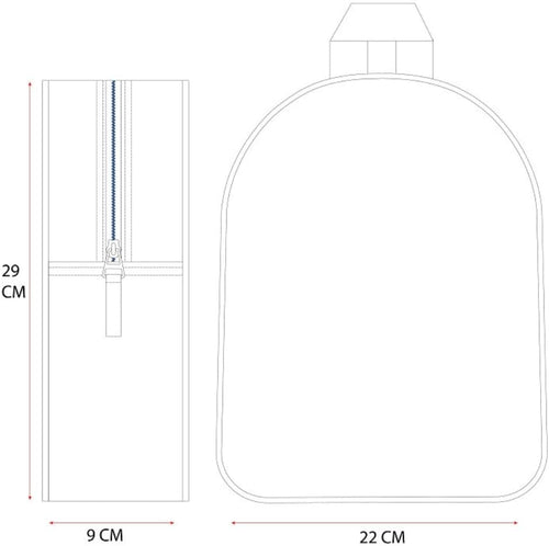 Gros plan sur le compartiment principal zippé du sac à dos Spidey Web-Out