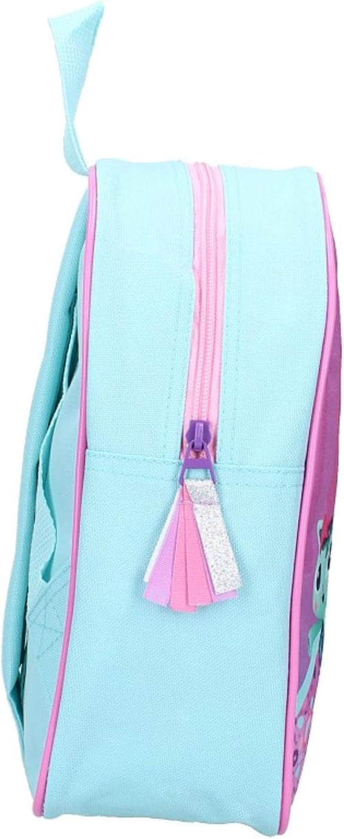 Vue de dos du sac à dos Gabby's Dollhouse avec bretelles réglables rembourrées