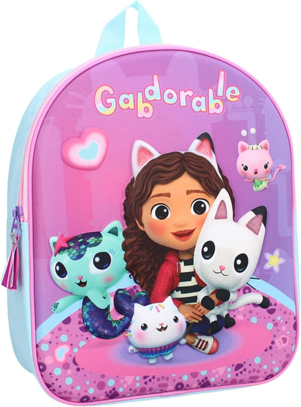 Sac à dos enfant lilas Gabby's Dollhouse Another Dimension avec décor 3D