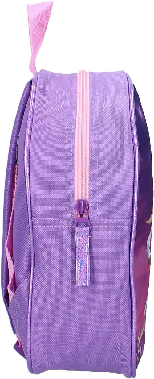 Vue de dos du sac à dos Unicorn Academy avec bretelles réglables pour enfant
