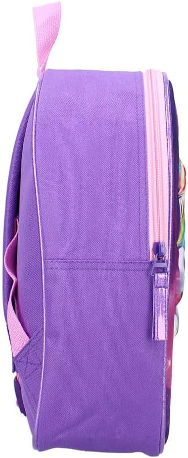 Poignée supérieure rose et finition du sac à dos Unicorn Academy Simply Special