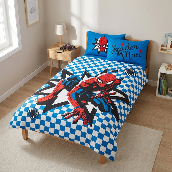 Parure de lit Spider-Man Marvel 100x135 + taie 40x60 cm – Coton