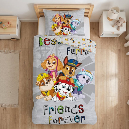 Vue de dessus - Parure de lit Pat' Patrouille – 100x135