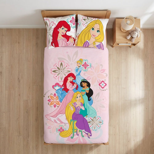 Vue de dessus - Parure de lit Princesses Disney – 100x135