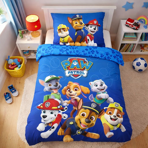 Vue de dessus - Parure de lit Pat' Patrouille – 100x135