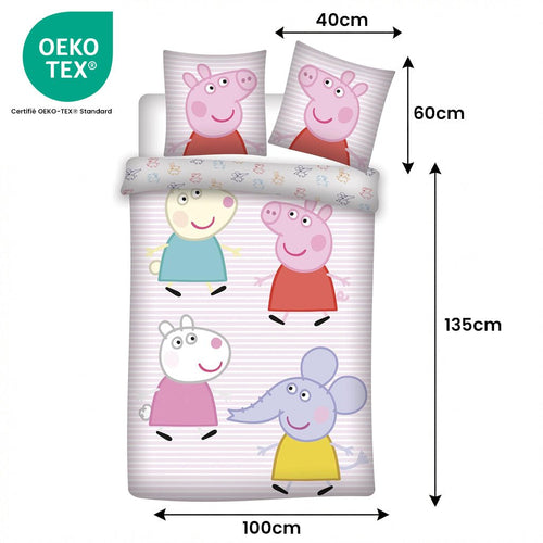 Taille parure de lit Peppa Pig