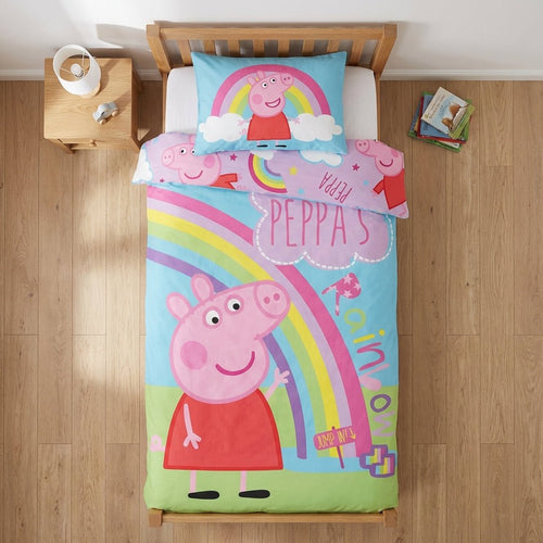 Vue de dessus - Parure de lit Peppa Pig – 100x135