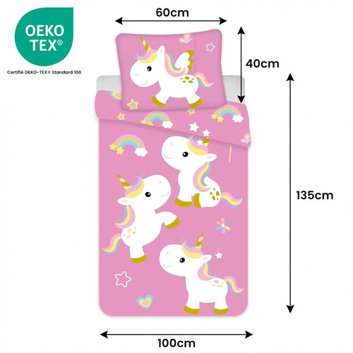 Taille de la parure de lit Parure de lit Licorne – 100x135