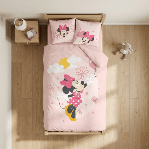 Vue de dessus - Parure de lit Minnie Mouse – 100x135