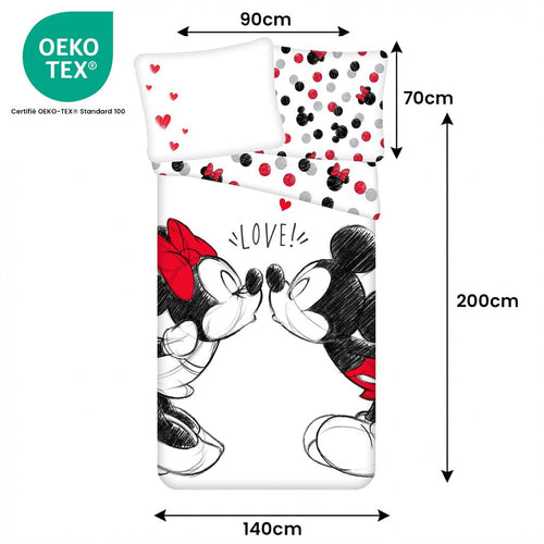 Taille de la parure de lit Parure de lit Minnie Mouse, Mickey Mouse – 140x200