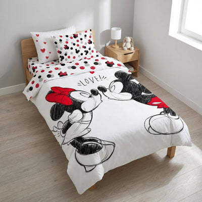 Vue de côté - Parure de lit Minnie Mouse, Mickey Mouse – 140x200