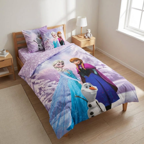 Vue de dessus - Parure de lit Anna & Elsa – 140x200