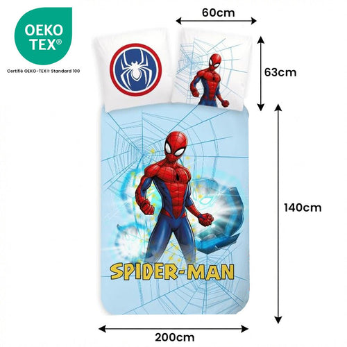 Vue de dessus - Parure de lit Spider-Man – 140x200