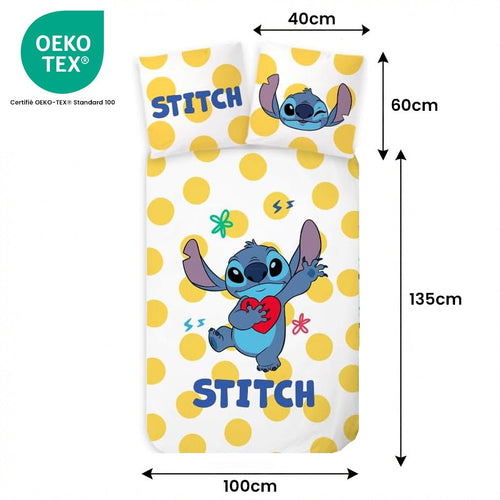 Taille de la parure de lit Parure de lit Stitch – 100x135