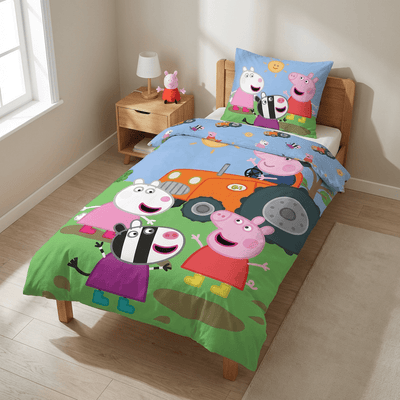 Vue de côté - Parure de lit Peppa Pig – 140x200