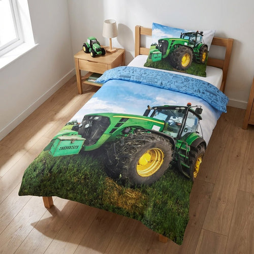 Vue de côté - Parure de lit avec tracteur - 100x135