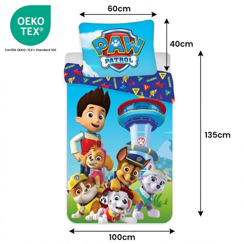 Taille de la parure de lit Parure de lit Paw Patrol - 100X135