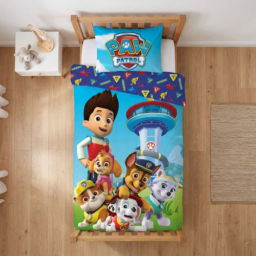 Vue de dessus - Parure de lit Paw Patrol - 100X135