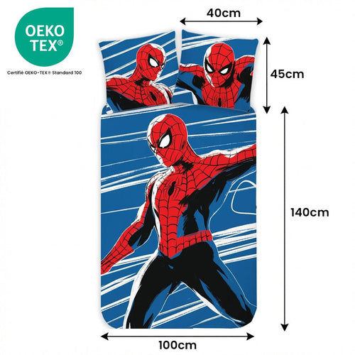 Taille de la parure de lit Parure de lit Spider-Man – 100x140