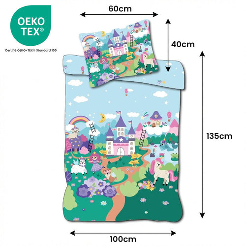 Taille de la parure de lit Parure de lit Princesse – 100x135