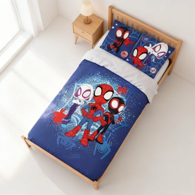 Vue de côté - Parure de lit Spidey & Friends – 140x200