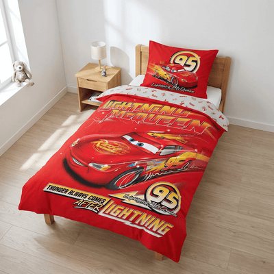 Vue de côté - Parure de lit Flash McQueen – 140x200
