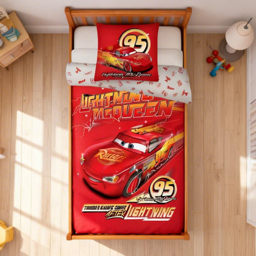 Vue de dessus - Parure de lit Flash McQueen – 140x200