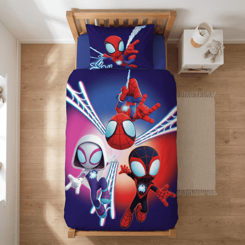 Vue de dessus - Parure de lit Spidey, Ghost-Spider, Spin – 100x140