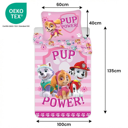 Taille de la parure de lit Parure de lit Pat' Patrouille – 100x135