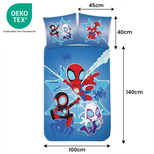 Taille de la parure de lit Parure de lit Spidey & Friends – 100x140