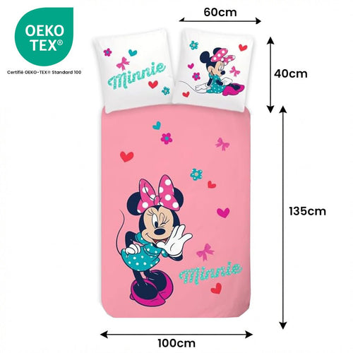 Taille de la parure de lit Parure de lit Minnie Mouse - 100x135