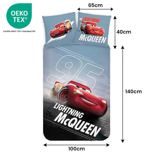 Taille de la parure de lit Parure de lit Disney Cars - 100x140
