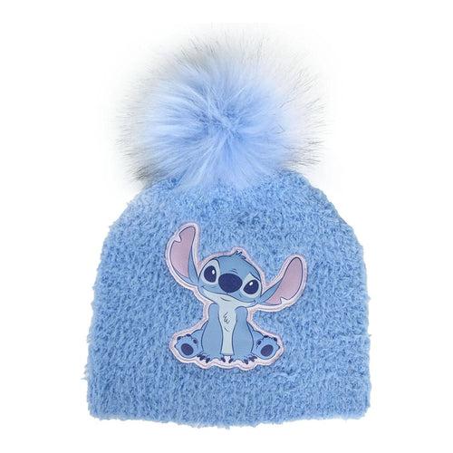 Bonnet bleu Stitch en tricot avec motif dessin animé Disney