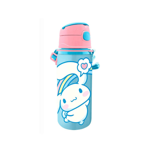 Gourde aluminium Hello Kitty et Cinnamoroll avec poignée de transport