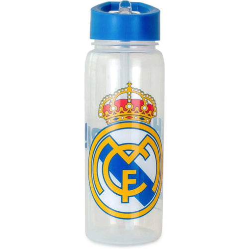 Gourde plastique transparente aux couleurs du Real Madrid, 600 ml
